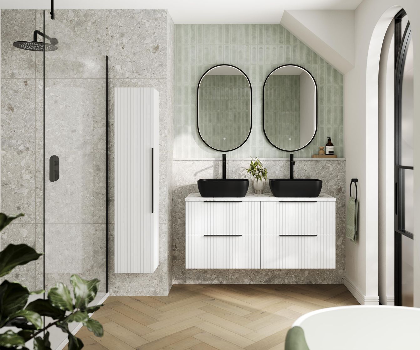 300mm Handle - Matt Black