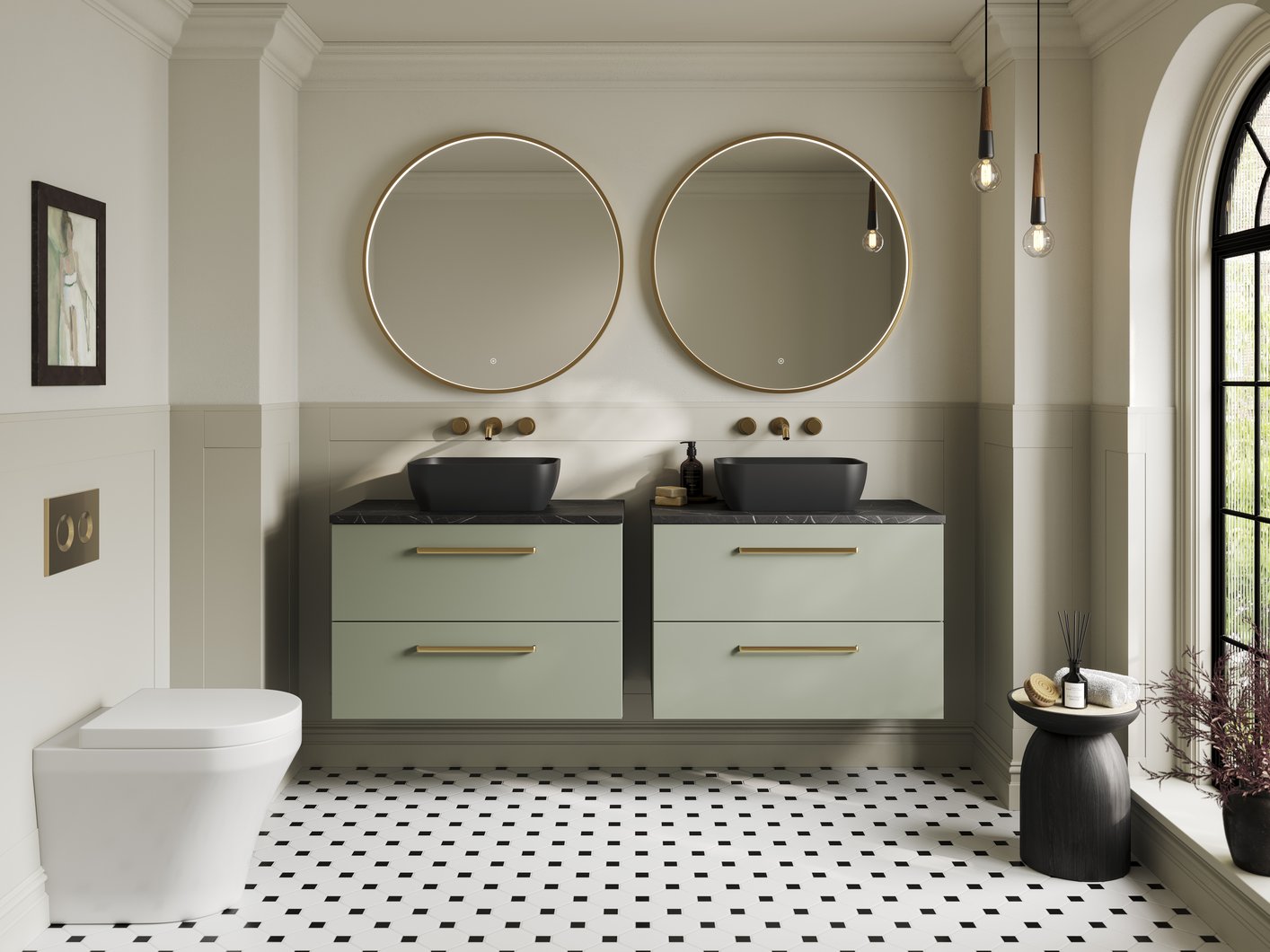 300mm Handle - Brushed Brass