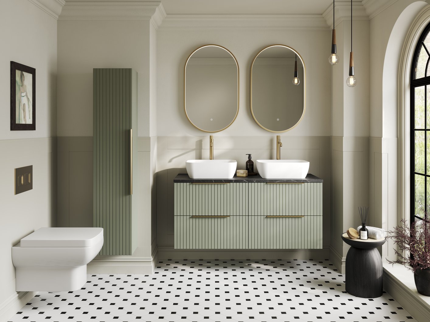 500mm Handle - Brushed Brass