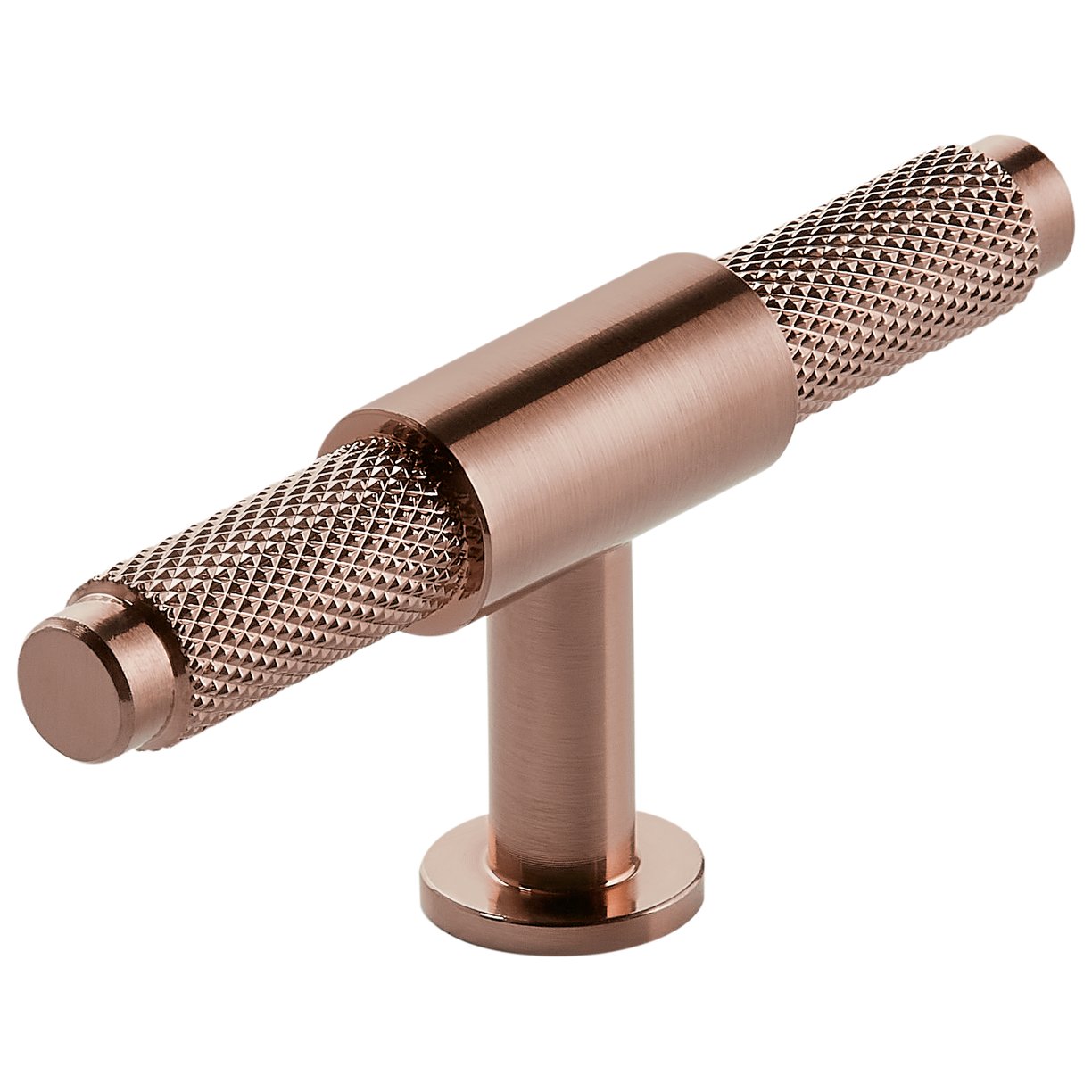 Knurled T Bar 95mm Handle Brushed Bronze