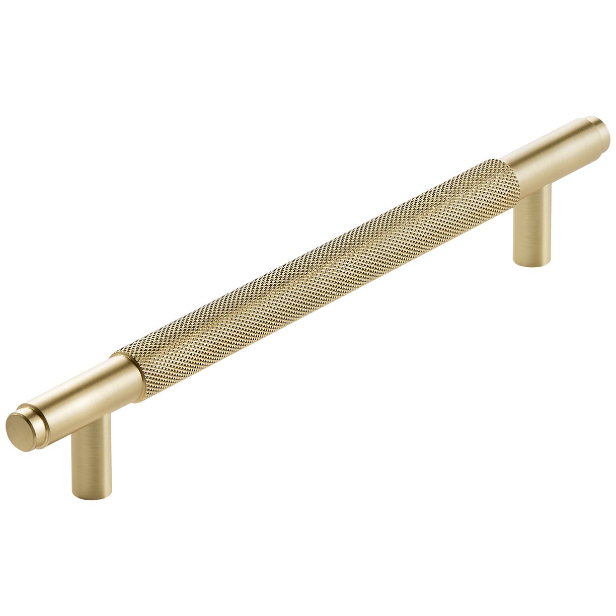 Knurled 250mm Handle Brushed Brass