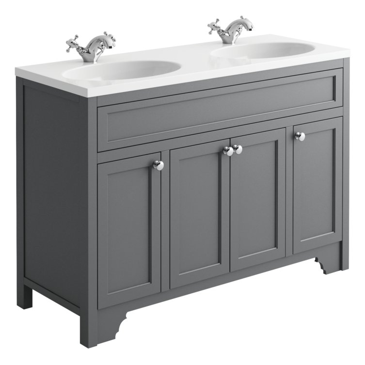 Dutchy 1200 Floor Standing Vanity Unit & Double Basin