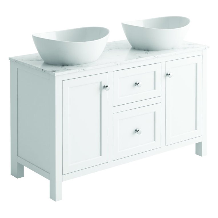 Montpelier 1200 Floor Standing Vanity Unit, Worktop & Counter Top Basins
