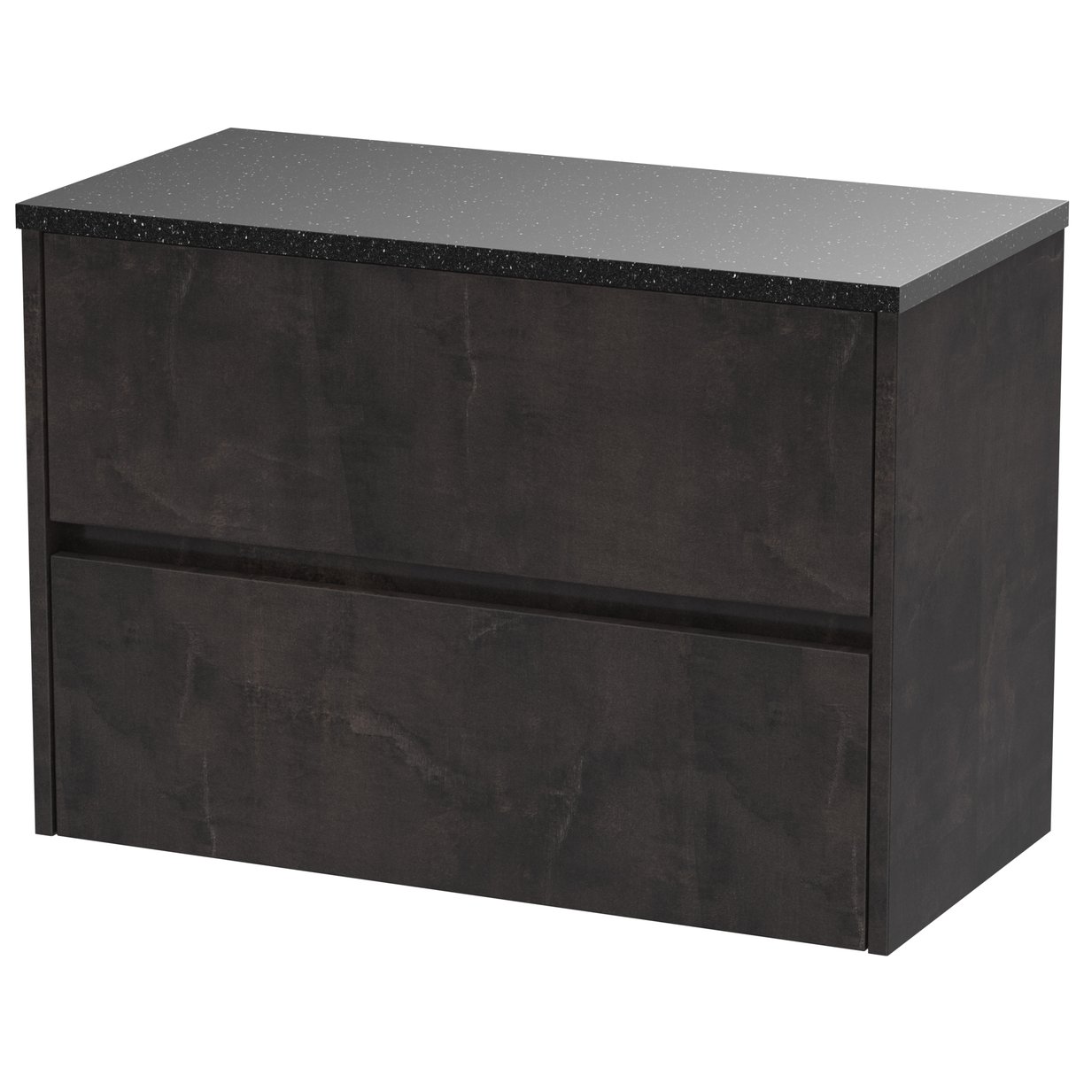 800mm W/H 2-Drawer Unit & Worktop - Metallic Slate