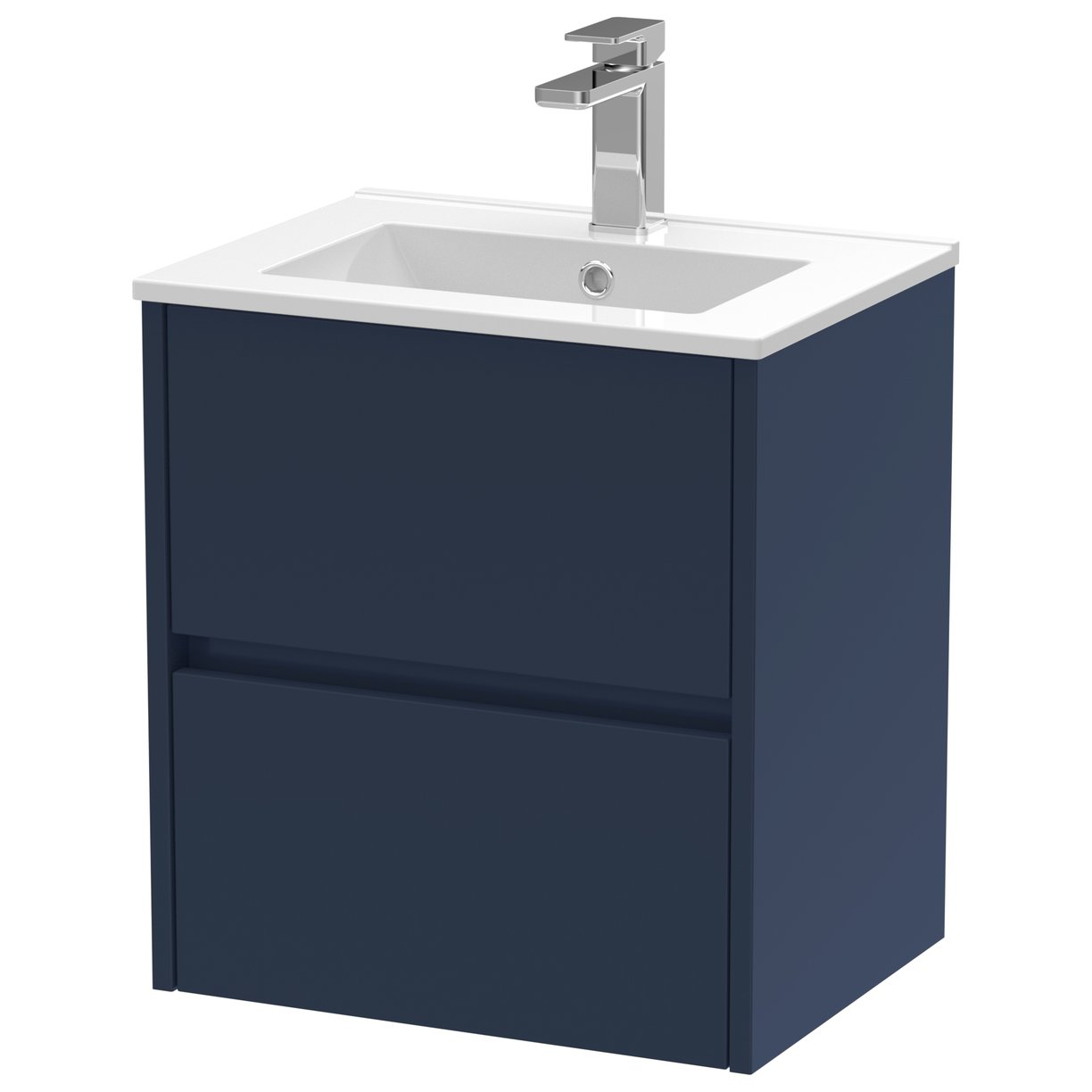 500mm W/H 2-Drawer Unit & Basin 2 - Indigo Blue