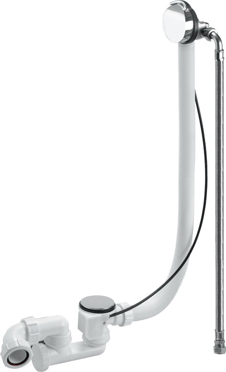 McAlpine Chrome Plated Brass Bath Filler & Overflow(Pop Up)1 MTR