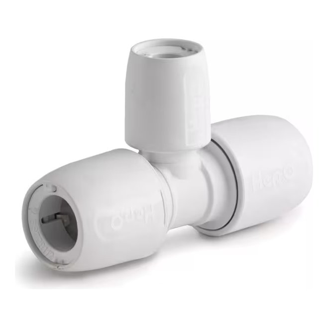 Hep2O Pb Branch Red Tee 90° W 15x15x10