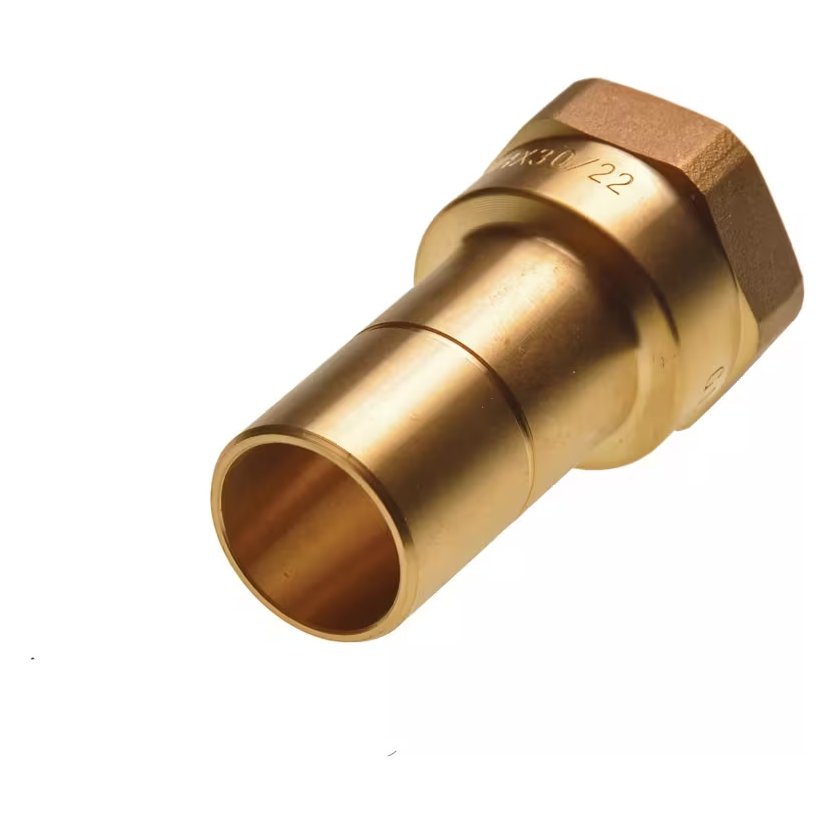 Hep2O Brass Adapter 22x3/4 SP/TF