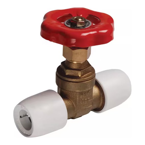 Hep2O Brass Gate Valve 15x15 PF/PF