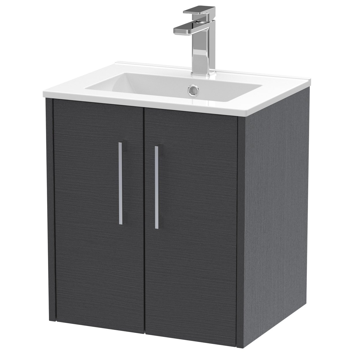500 Wh 2-Door Vanity & Basin 2 - Graphite Grey