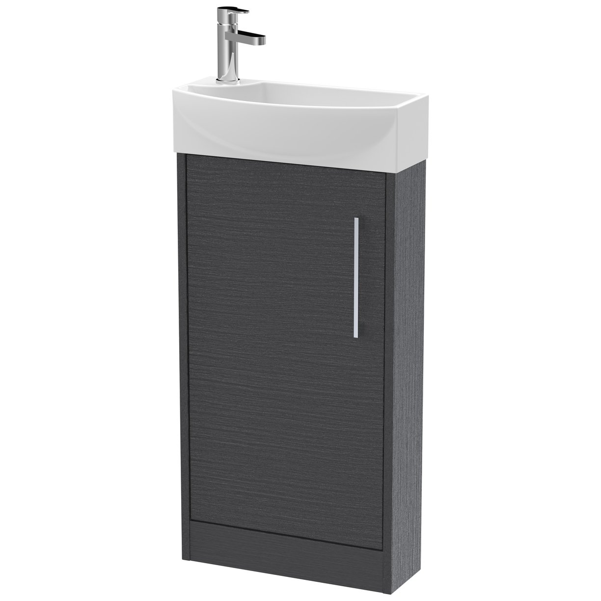 440 Fs 1-Door Unit & 1Th Basin Rh - Graphite Grey