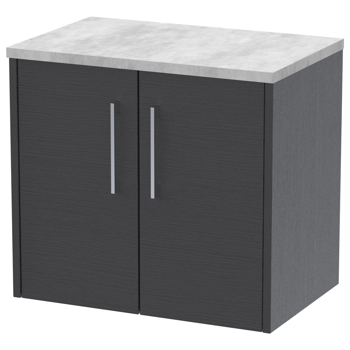 600 Wh 2-Door Vanity & Laminate Top - Graphite Grey