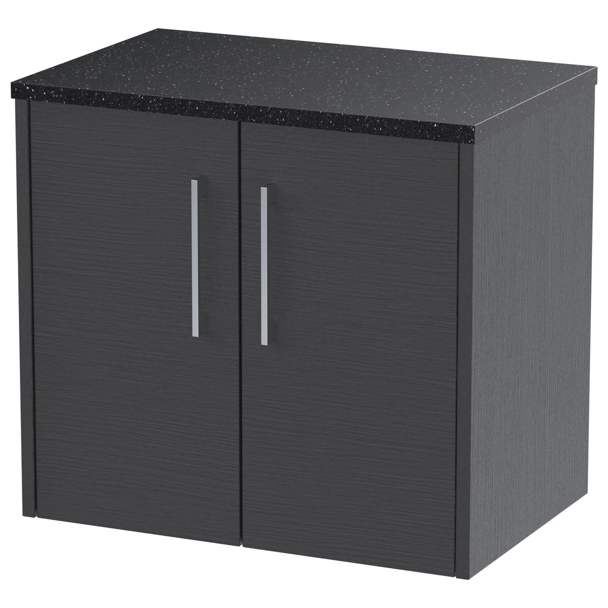 600 Wh 2-Door Vanity & Laminate Top - Graphite Grey