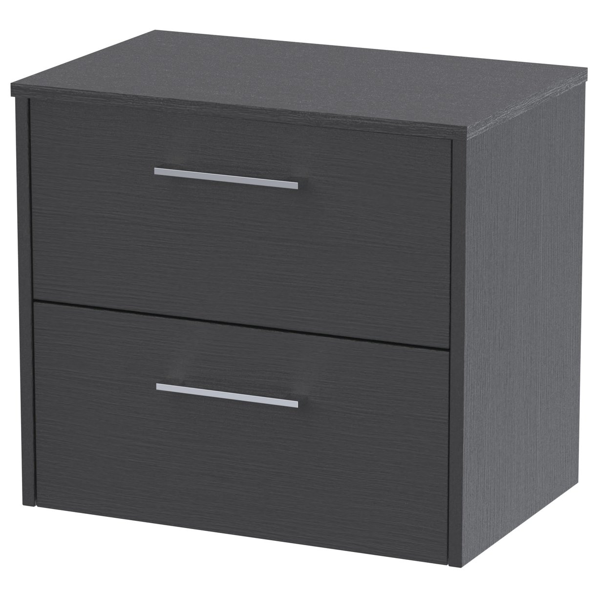 600 Wh 2-Drawer Vanity & Worktop - Graphite Grey