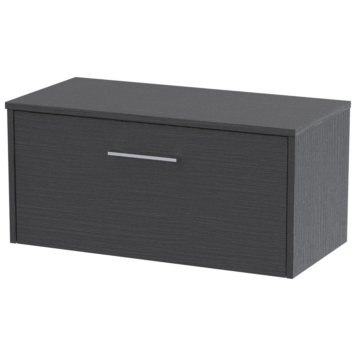 800 Wh Single Drawer Vanity & Worktop - Graphite Grey