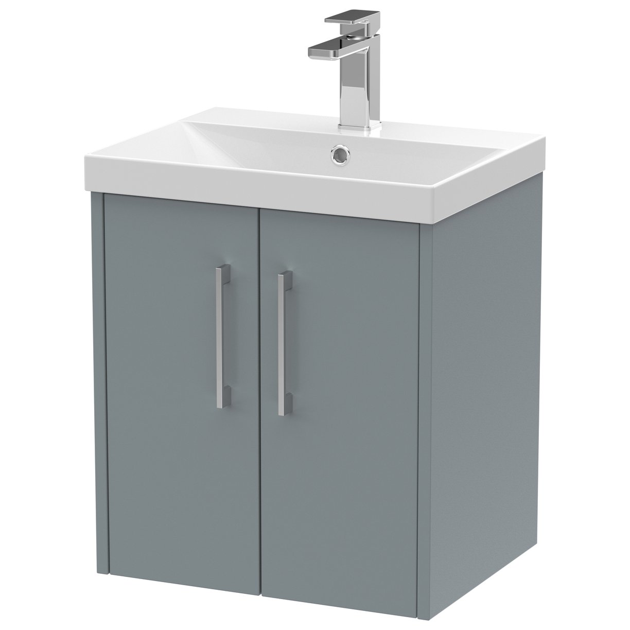 500 Wh 2-Door Vanity & Basin 3 - Coastal Grey