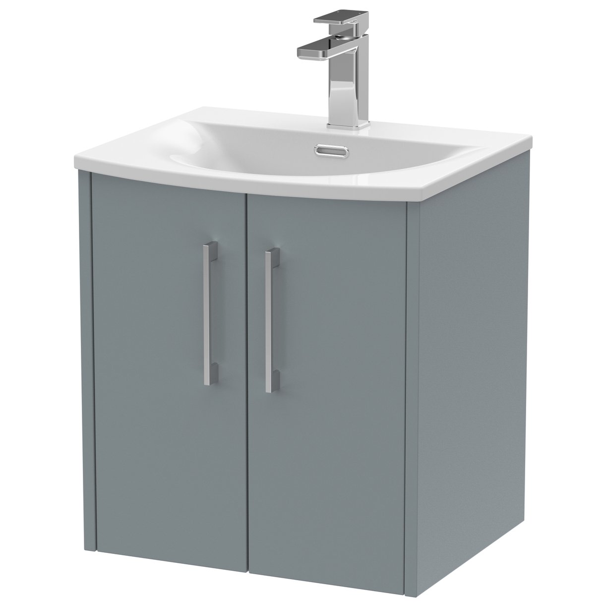 500 Wh 2-Door Vanity & Basin 4 - Coastal Grey