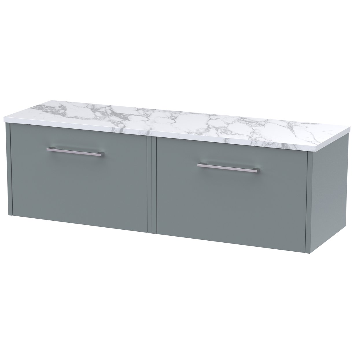 600 Wh 1-Drawer Vanity & Laminate Top - Coastal Grey