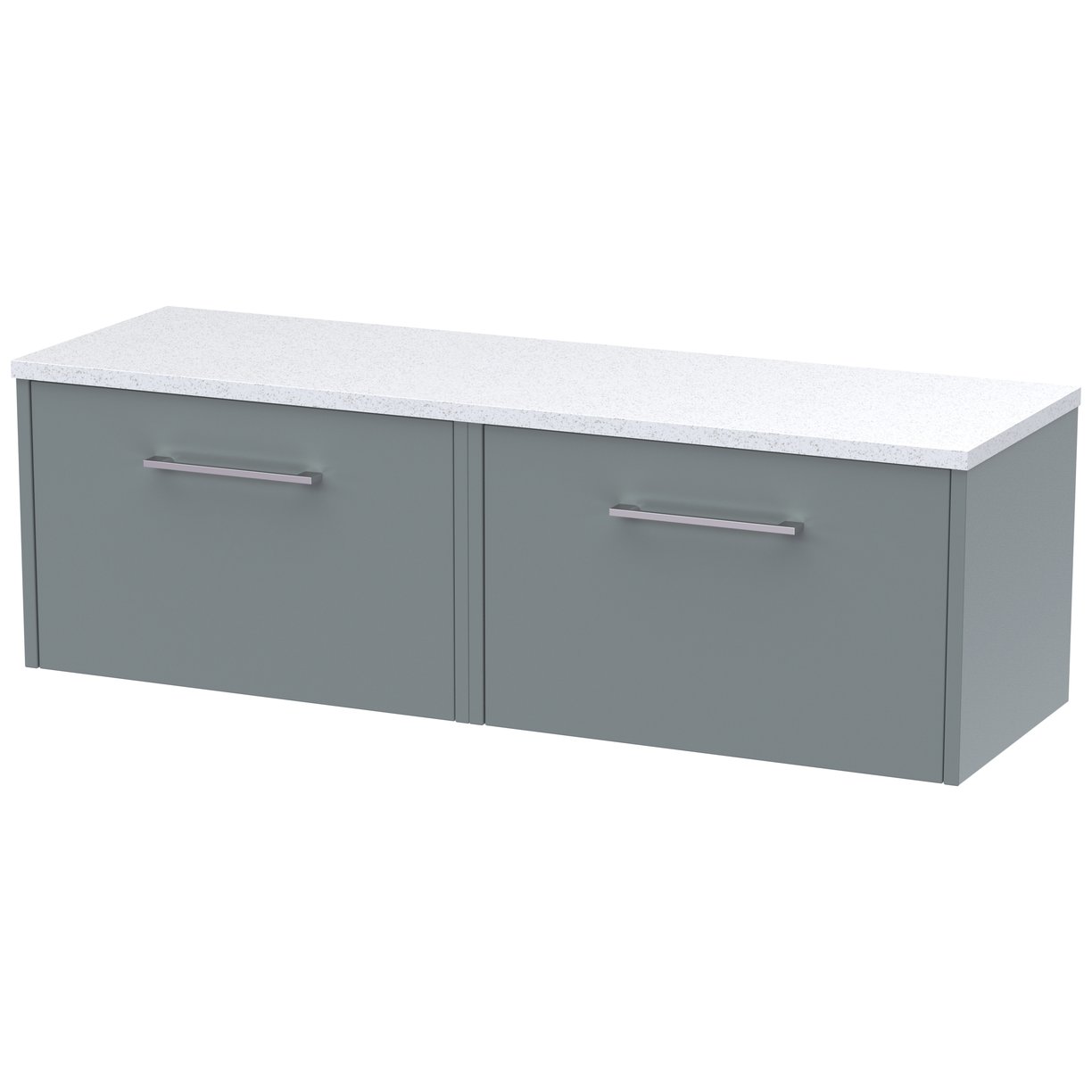 600 Wh 1-Drawer Vanity & Laminate Top - Coastal Grey