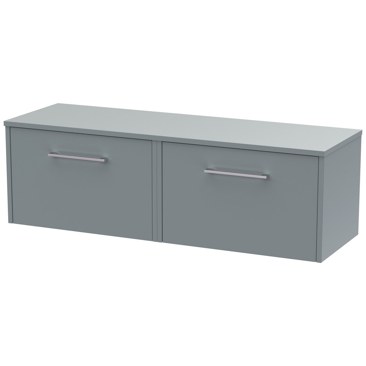 1200 Wh 2-Drawer Vanity & Worktop - Coastal Grey