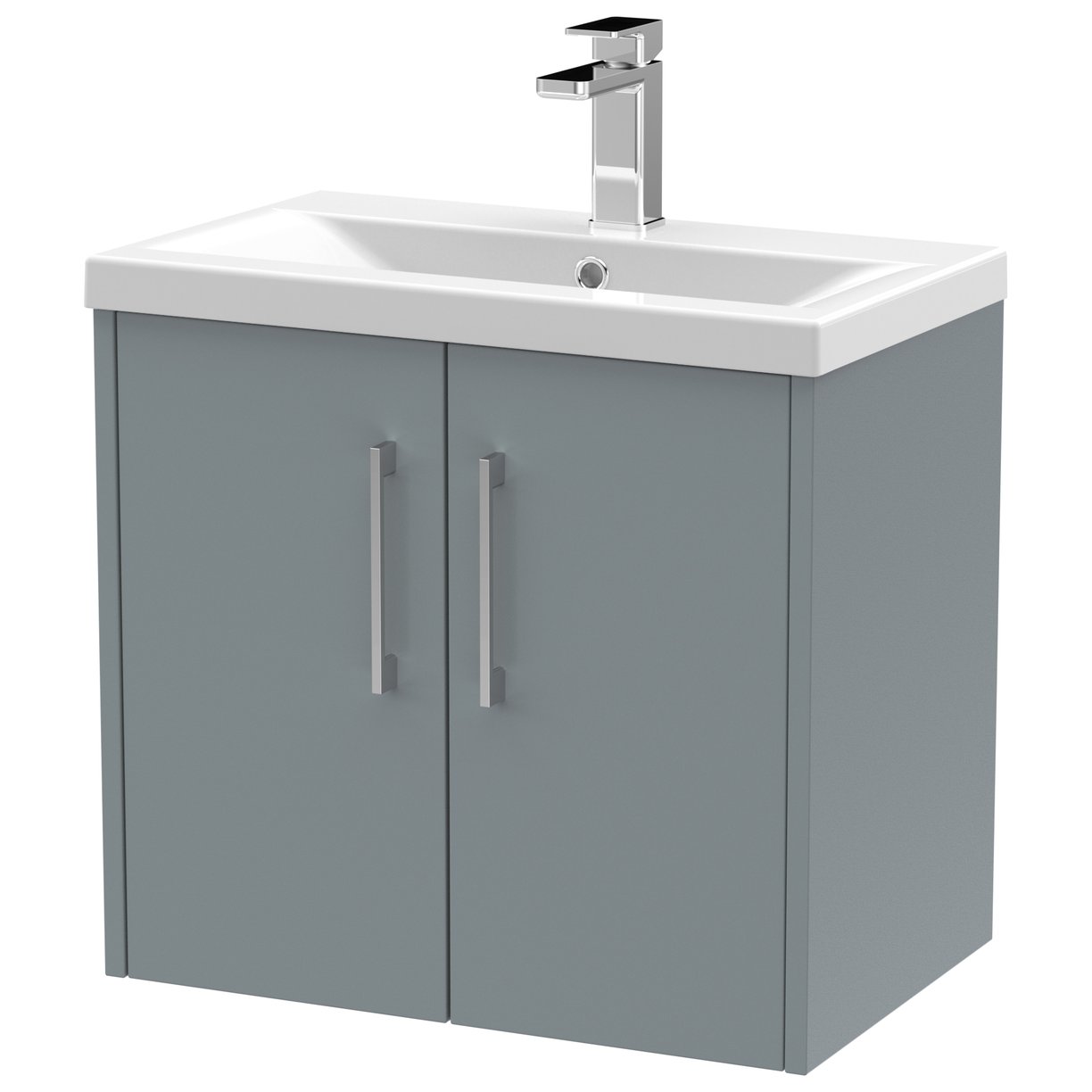 600 Wh 2-Door Vanity & Basin 1 - Coastal Grey