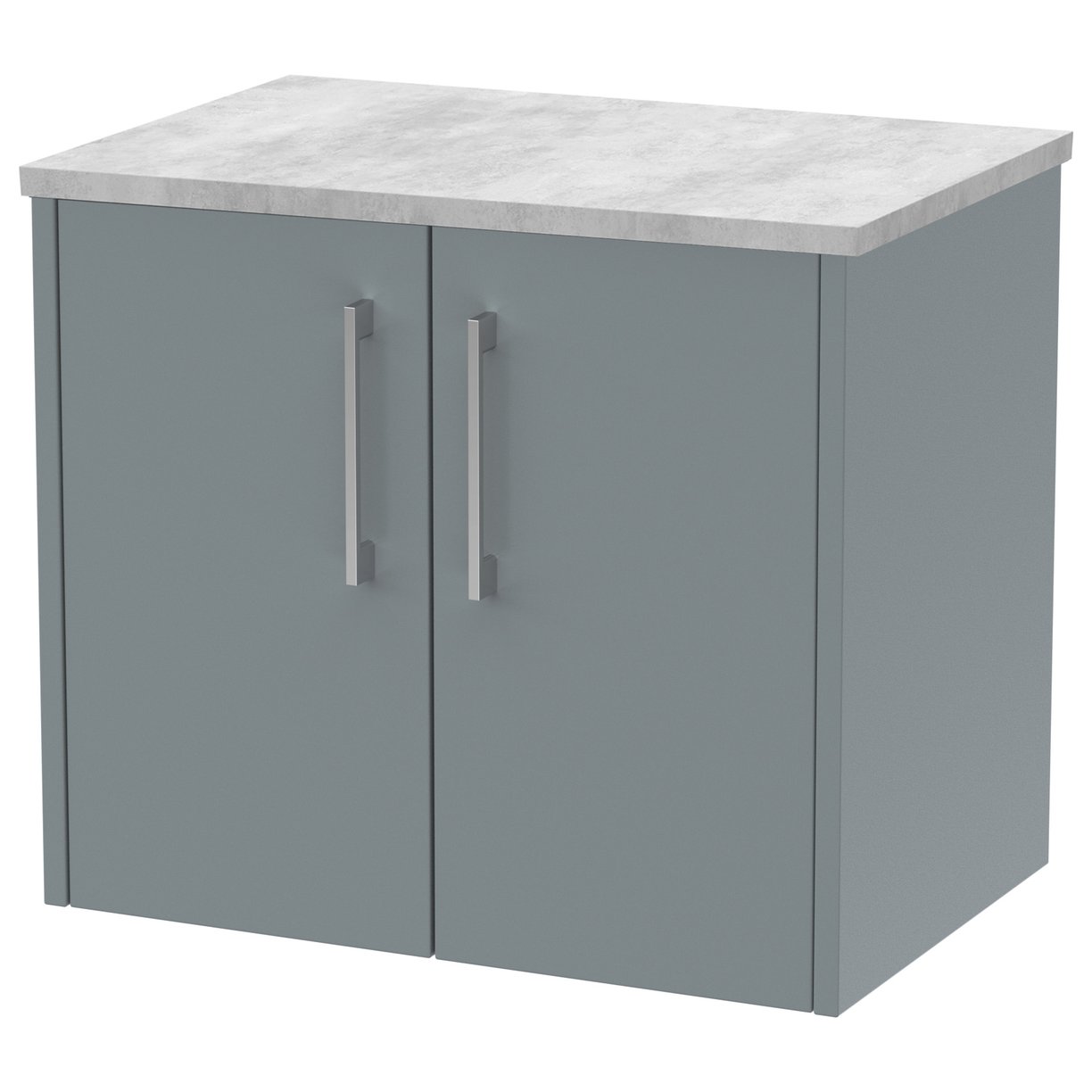 600 Wh 2-Door Vanity & Laminate Top - Coastal Grey