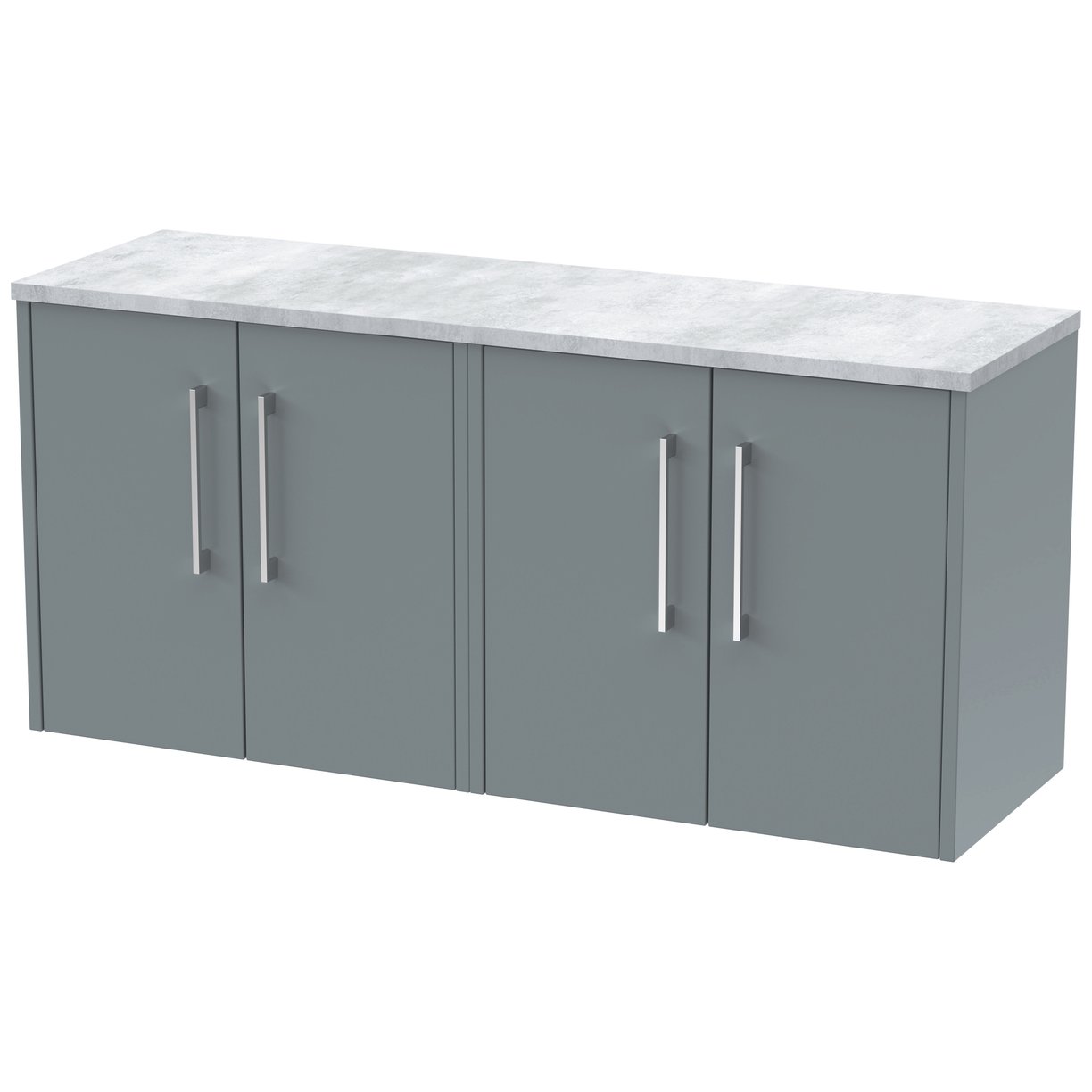 600 Wh 2-Door Vanity & Laminate Top - Coastal Grey