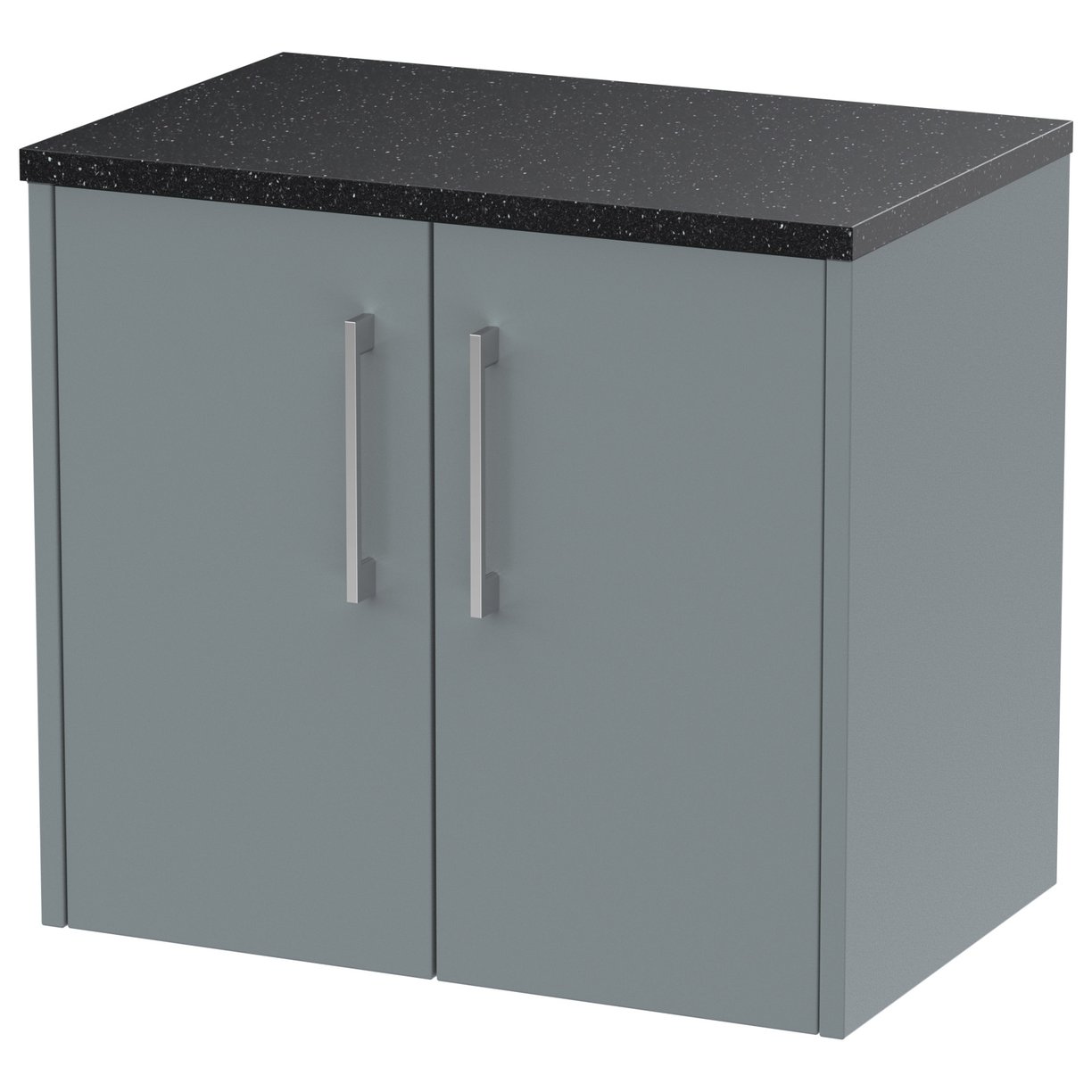 600 Wh 2-Door Vanity & Laminate Top - Coastal Grey