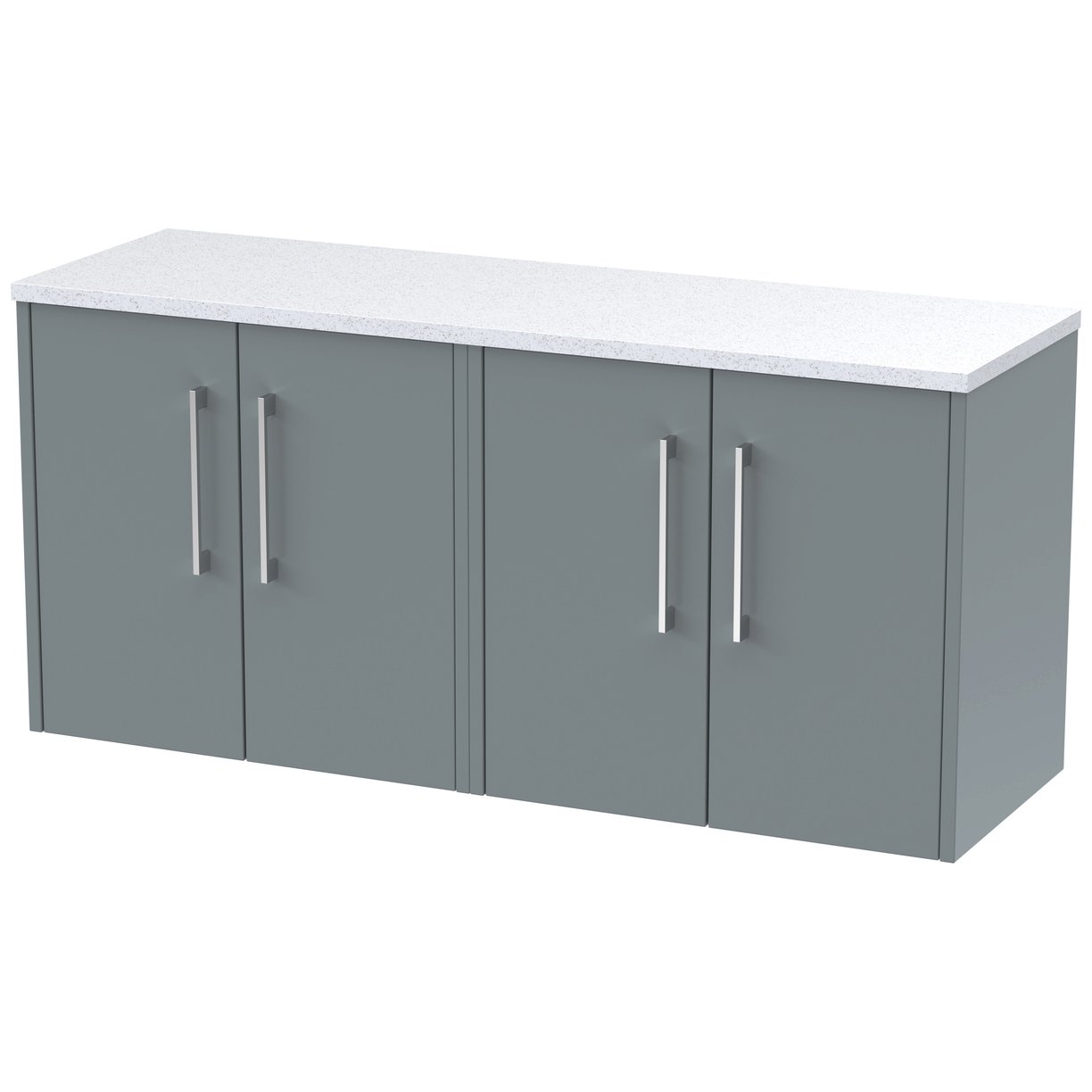 600 Wh 2-Door Vanity & Laminate Top - Coastal Grey