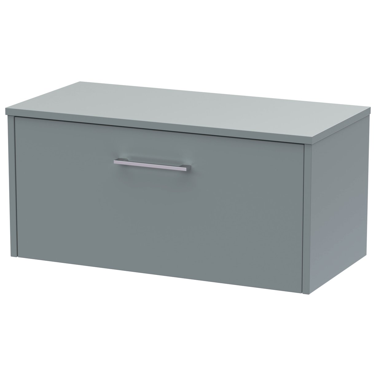 800 Wh Single Drawer Vanity & Worktop - Coastal Grey