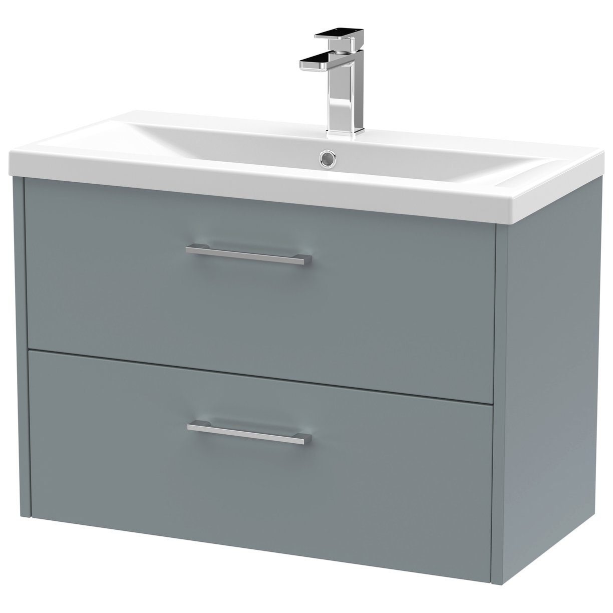 800 Wh 2-Drawer Vanity & Basin 1 - Coastal Grey