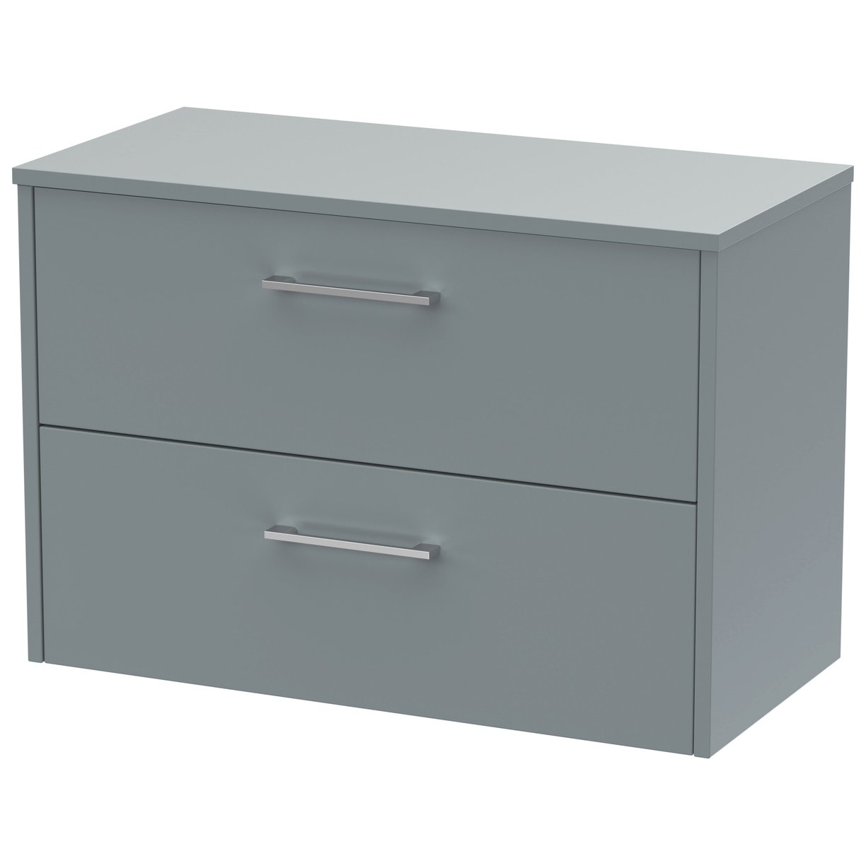 800 Wh 2-Drawer Vanity & Worktop - Coastal Grey
