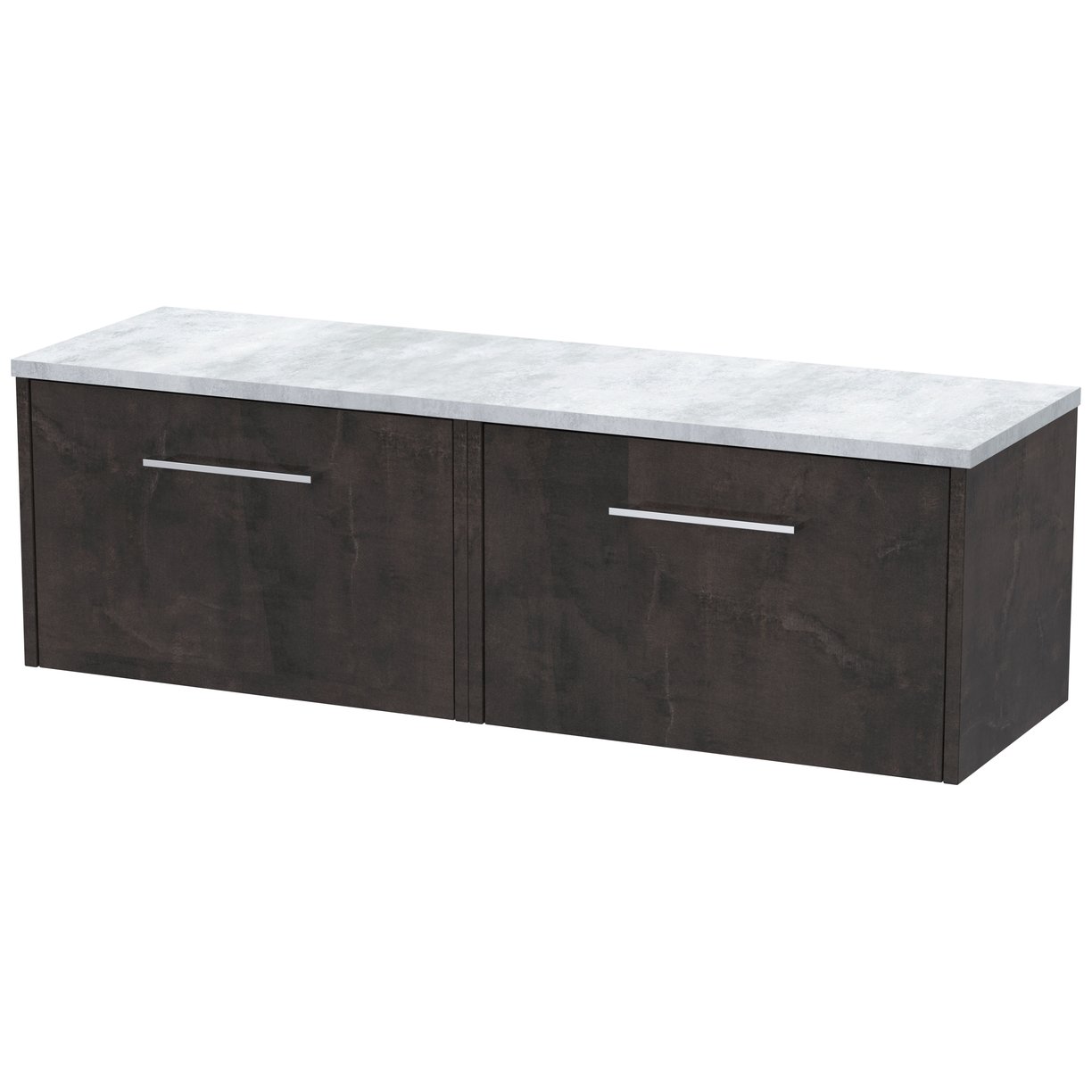 600 Wh 1-Drawer Vanity & Laminate Top - Metallic Slate