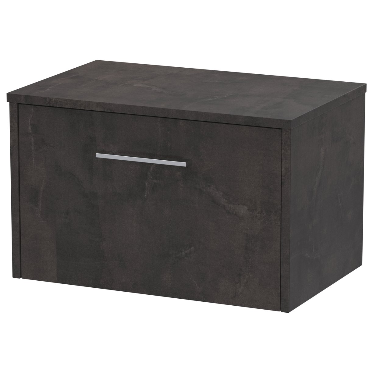 600 Wh 1-Drawer Vanity & Worktop - Metallic Slate