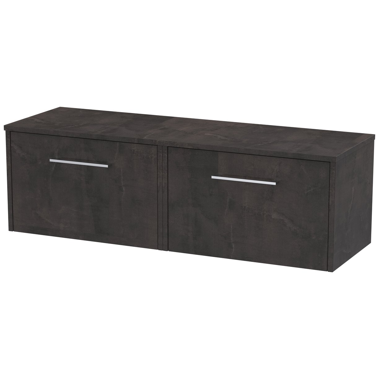 1200 Wh 2-Drawer Vanity & Worktop - Metallic Slate
