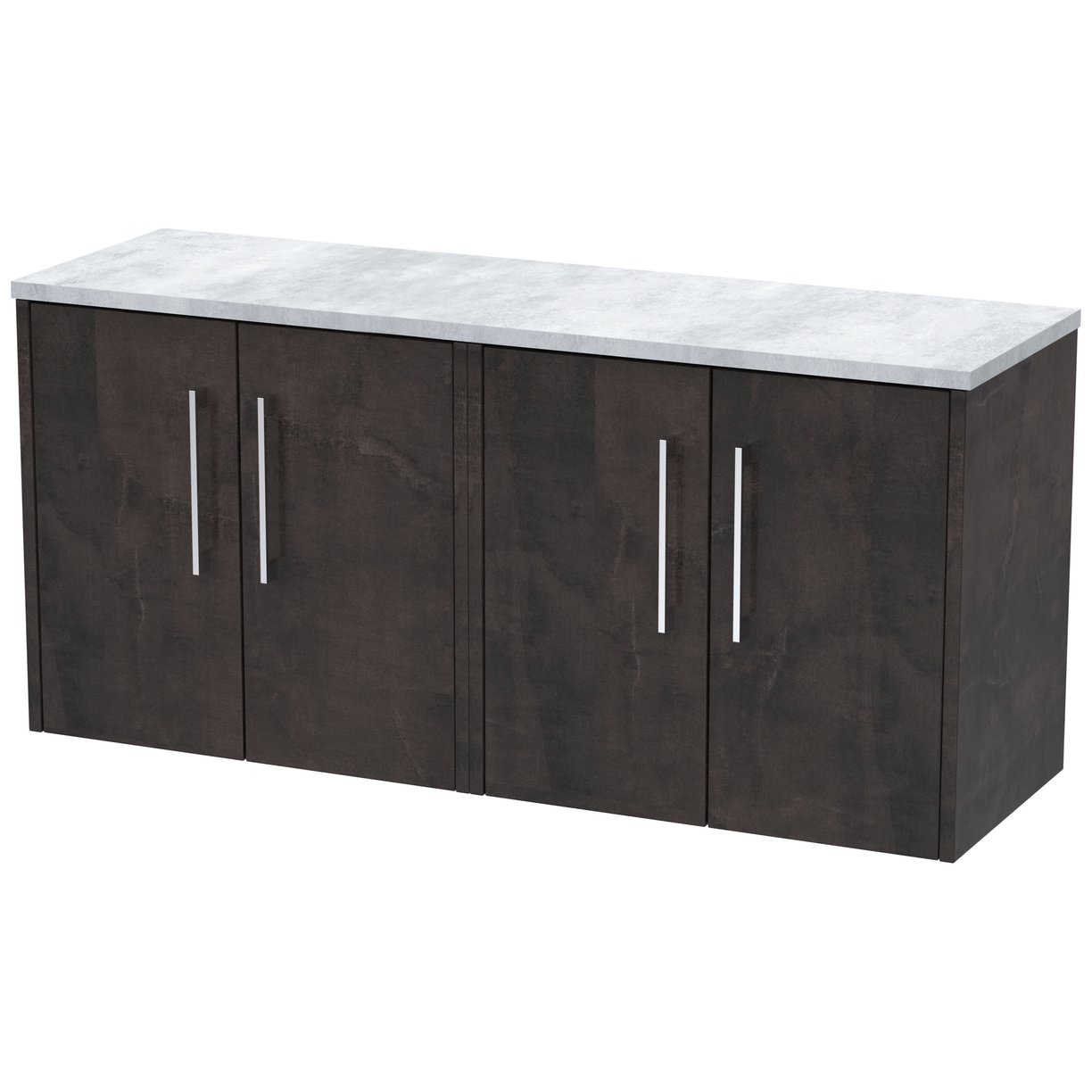 600 Wh 2-Door Vanity & Laminate Top - Metallic Slate