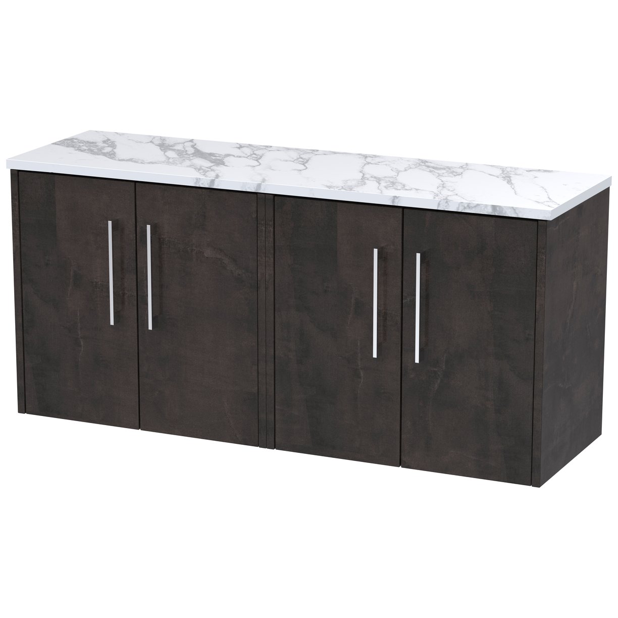 600 Wh 2-Door Vanity & Laminate Top - Metallic Slate