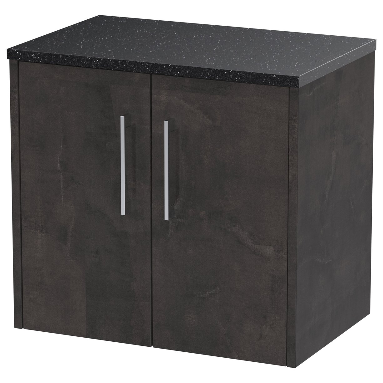 600 Wh 2-Door Vanity & Worktop - Metallic Slate