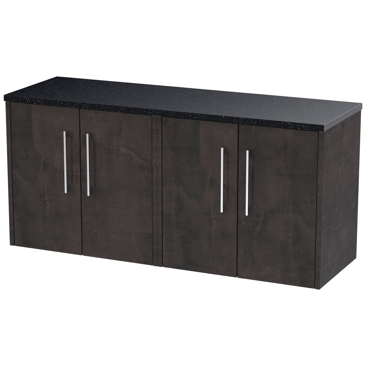 600 Wh 2-Door Vanity & Laminate Top - Metallic Slate