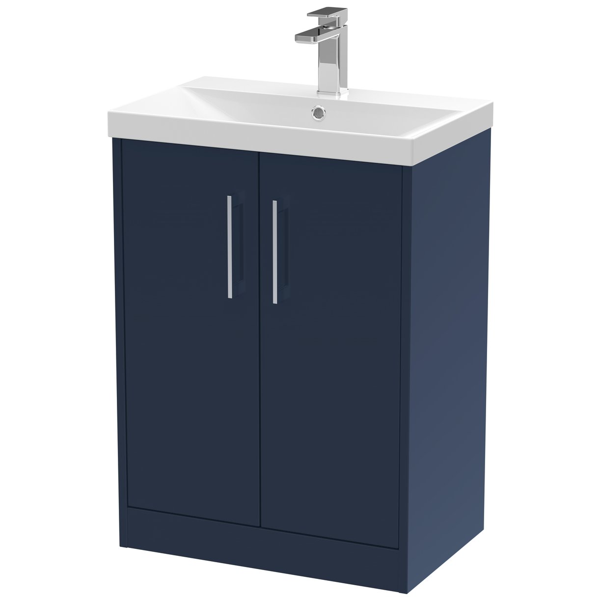 600 Fs 2-Door Vanity & Basin 3 - Indigo Blue