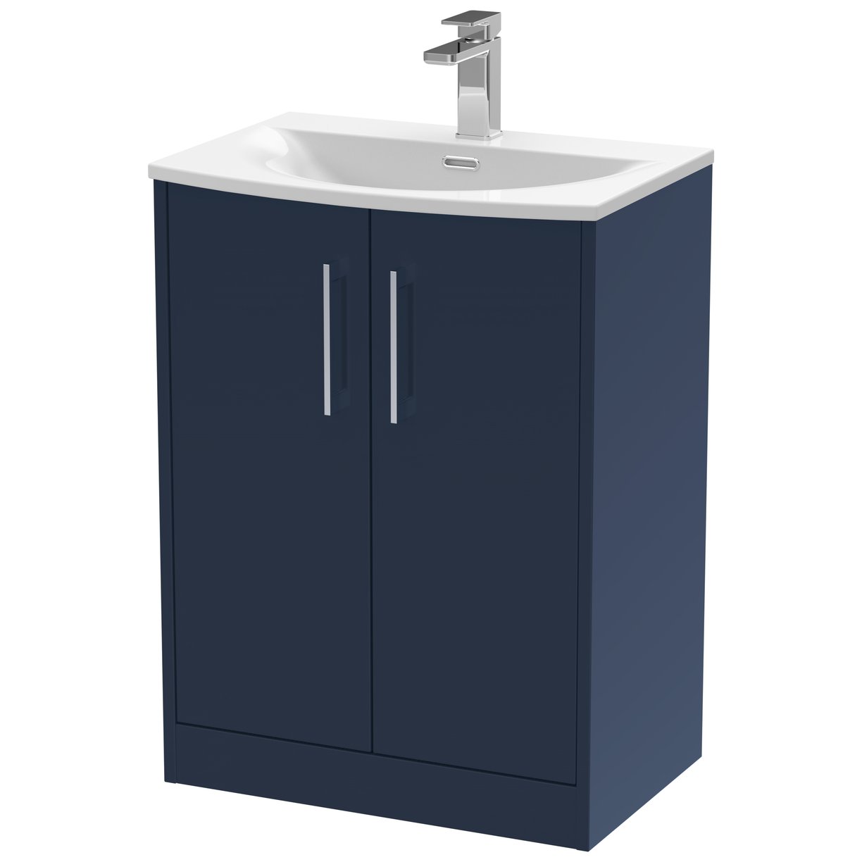 600 Fs 2-Door Vanity & Basin 4 - Indigo Blue