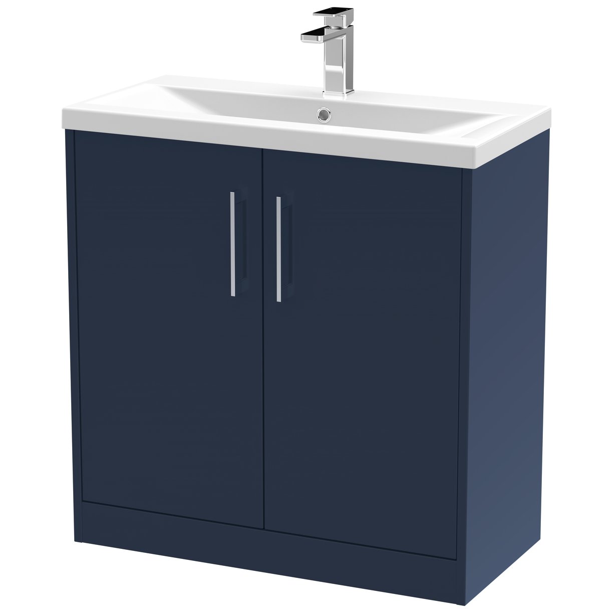 800 Fs 2-Door Vanity & Basin 1 - Indigo Blue