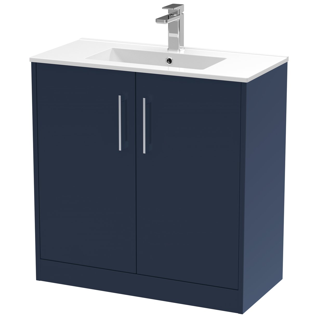 800 Fs 2-Door Vanity & Basin 2 - Indigo Blue