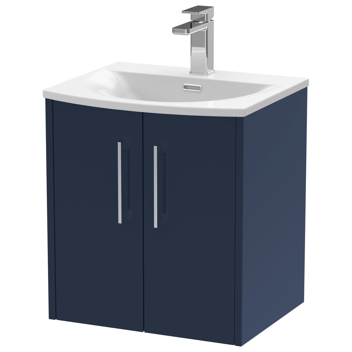 500 Wh 2-Door Vanity & Basin 4 - Indigo Blue
