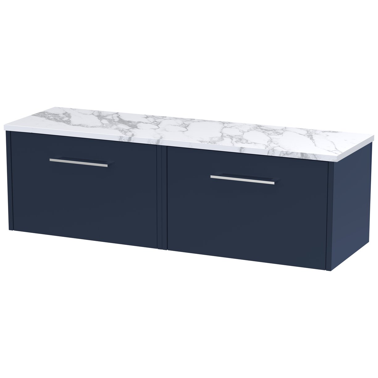 600 Wh 1-Drawer Vanity & Laminate Top - Indigo Blue