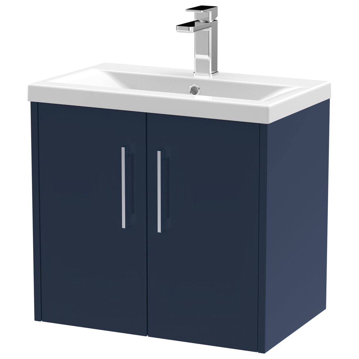 600 Wh 2-Door Vanity & Basin 1 - Indigo Blue