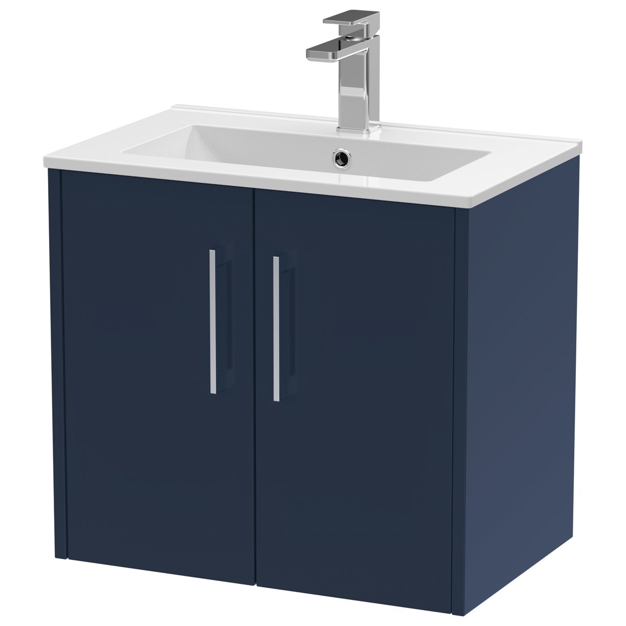 600 Wh 2-Door Vanity & Basin 2 - Indigo Blue