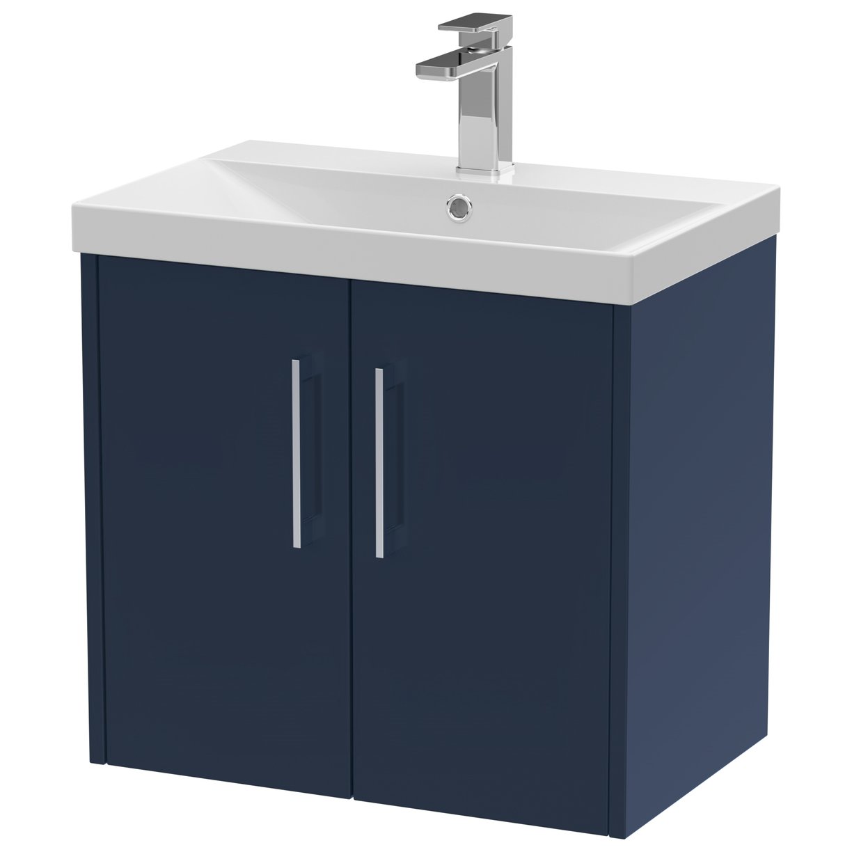 600 Wh 2-Door Vanity & Basin 3 - Indigo Blue