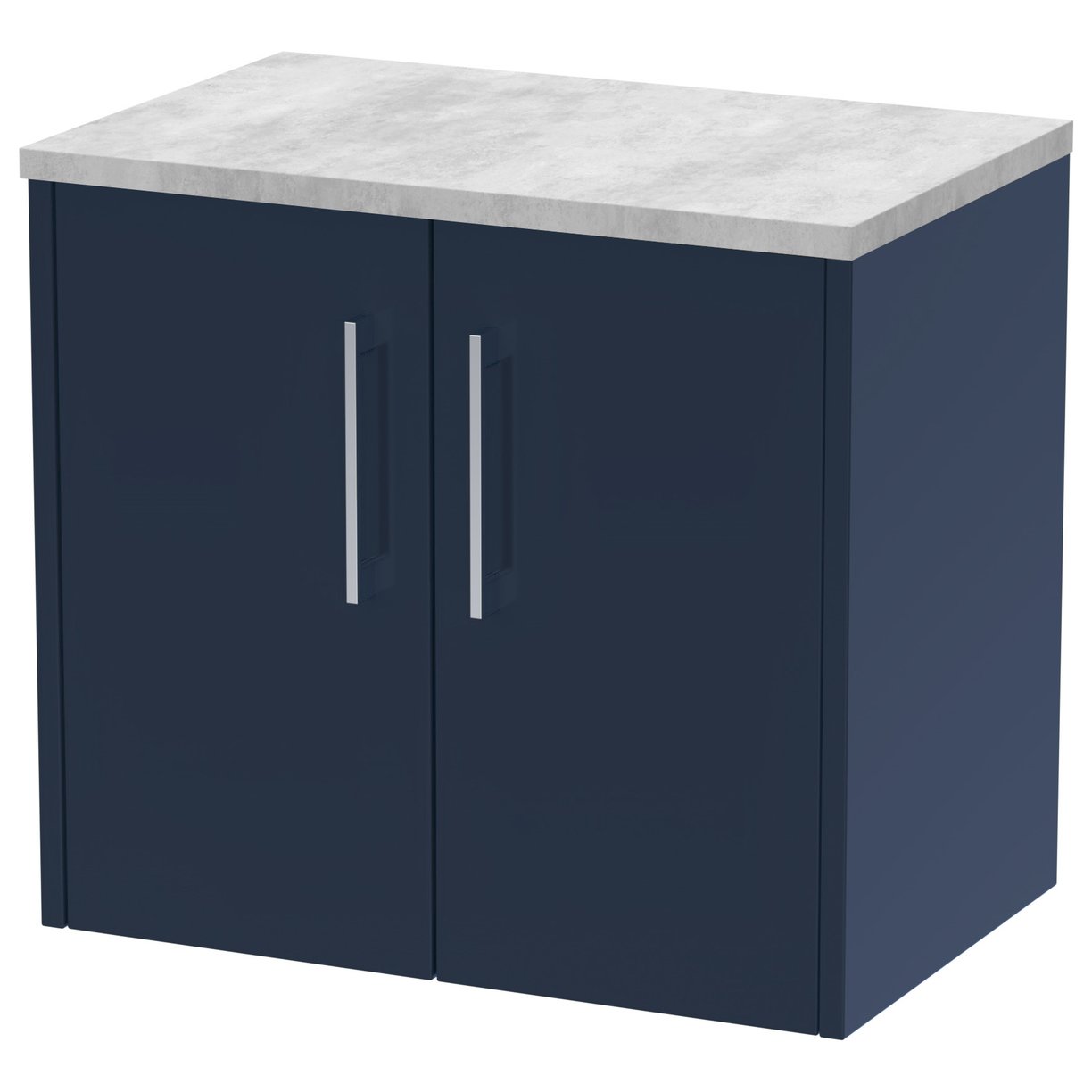 600 Wh 2-Door Vanity & Laminate Top - Indigo Blue