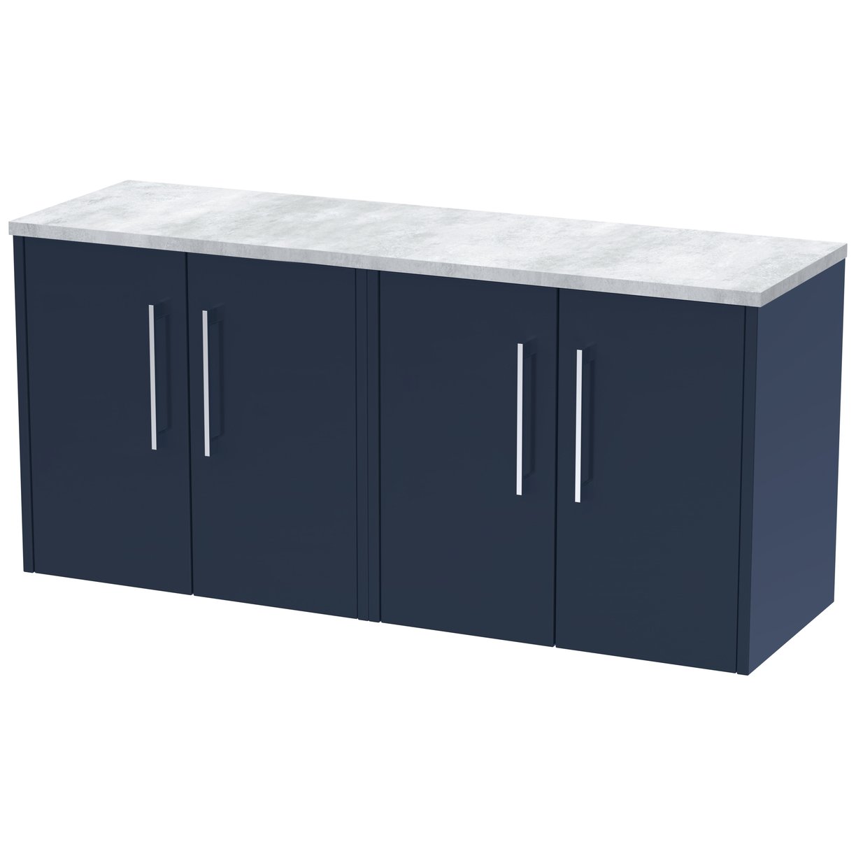 600 Wh 2-Door Vanity & Laminate Top - Indigo Blue